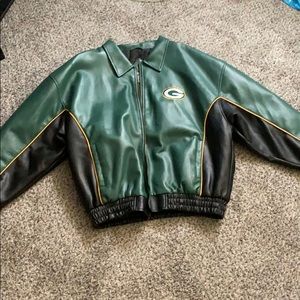 Genuine Leather Green Bay Packers Jacket